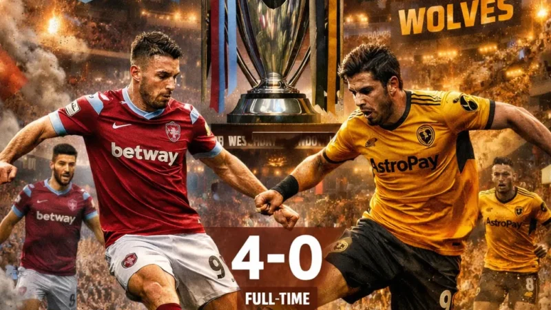 Os Hammers esmagam os Wolves com uma exibição implacável no London Stadium