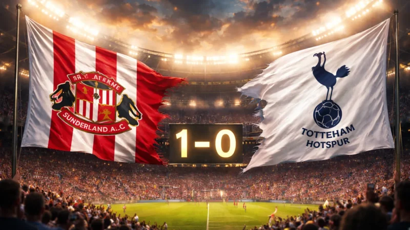 Sunderland afunda um Tottenham em colapso e agrava a crise na capital