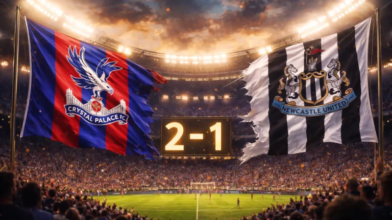 Palace desperta no fim e destrói Newcastle num final de tirar o fôlego
