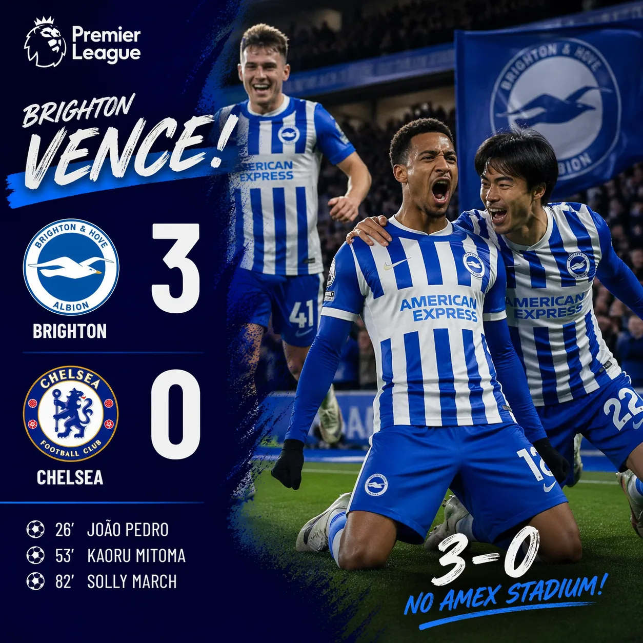 Brighton devora Chelsea sem piedade – TuaBolaMoz
