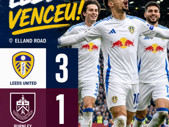 Leeds destrói Burnley com goleada cirúrgica em Elland Road