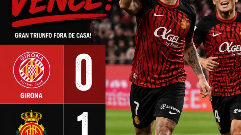 Mallorca silencia Montilivi com golo de Muriqi às vésperas do intervalo