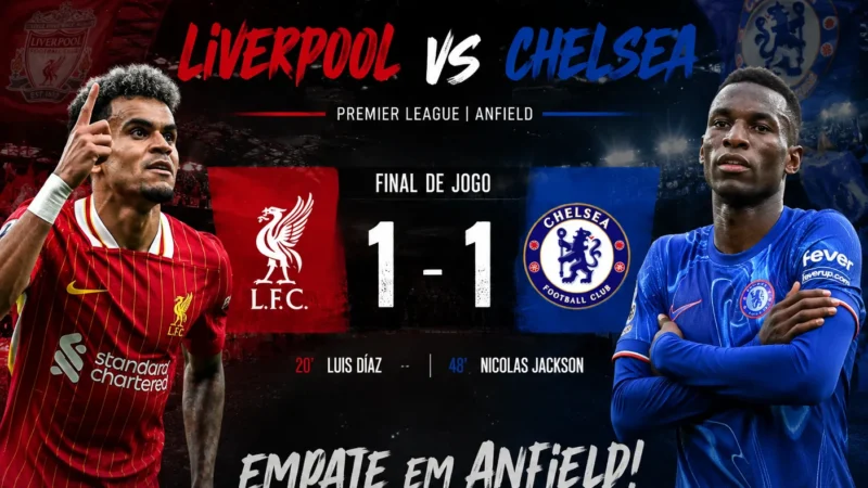 Empate na Catedral — Liverpool e Chelsea dividem os pontos