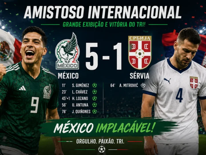 Tricolor Massacra: México Golea 5 a 1 e Chega ao Mundial em Chamas