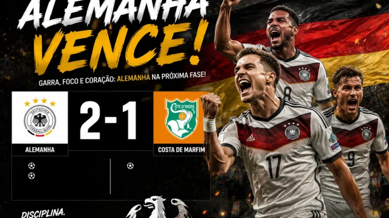 Alemanha sofre, vira e mantém-se 100% no Grupo E