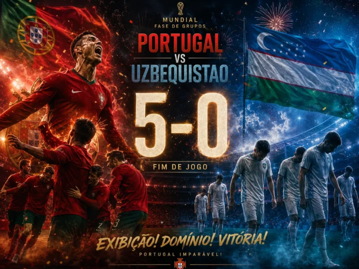 Portugal atropela o Uzbequistão e relança-se no Mundial