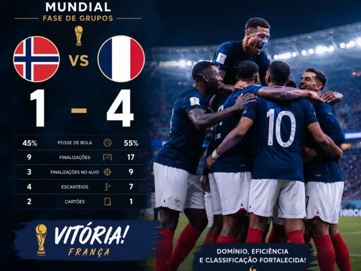 Dembélé inspirado dá à França a liderança do Grupo I