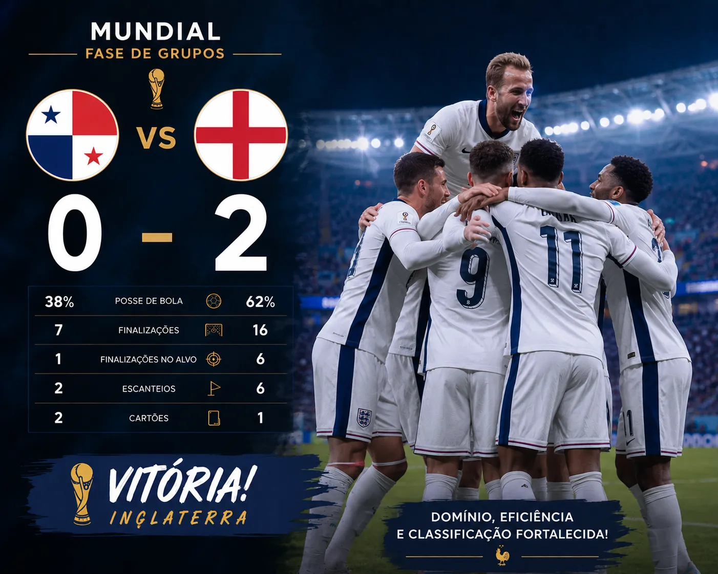 Bellingham desperta a Inglaterra e Kane entra na História