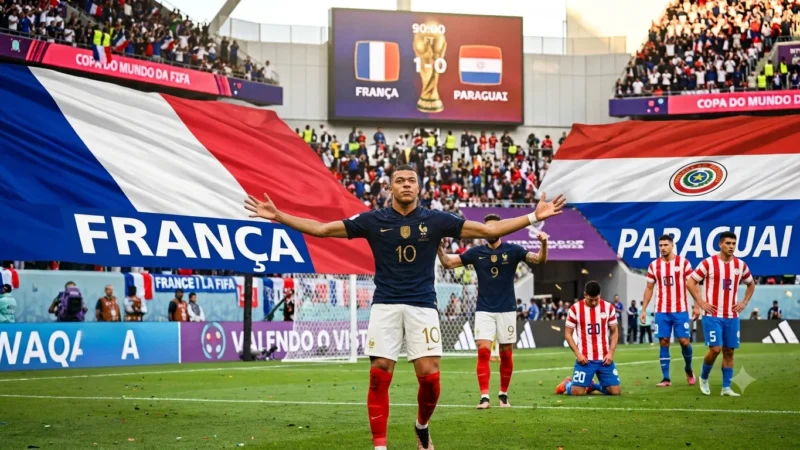 Mbappé bate um penálti e leva a França aos quartos de final à custa de um Paraguai valente