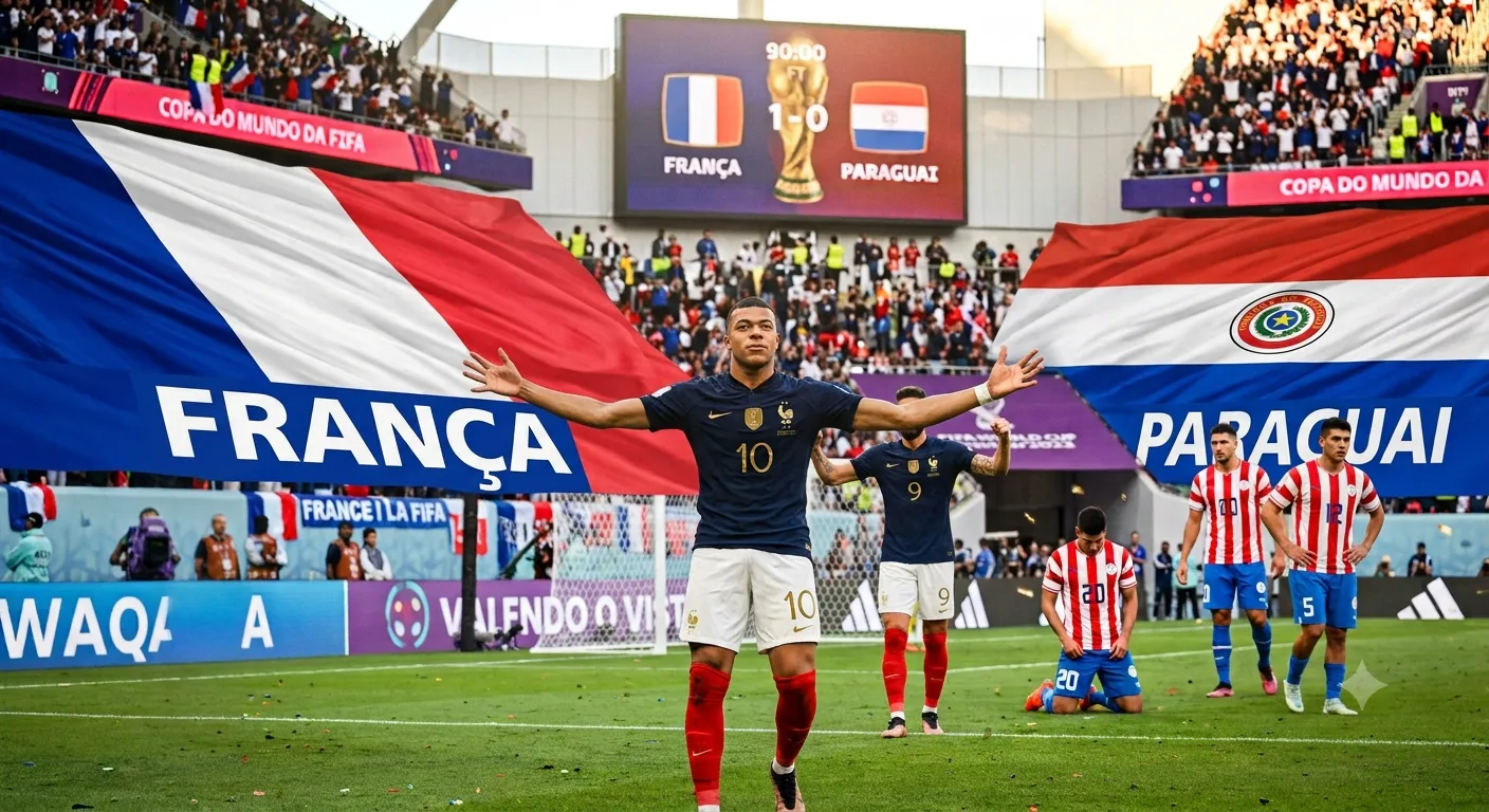 Mbappé bate um penálti e leva a França aos quartos de final à custa de um Paraguai valente