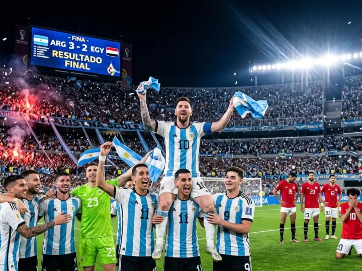 Argentina remonta um 0-2 nos minutos finais e elimina o Egito do Mundial 2026