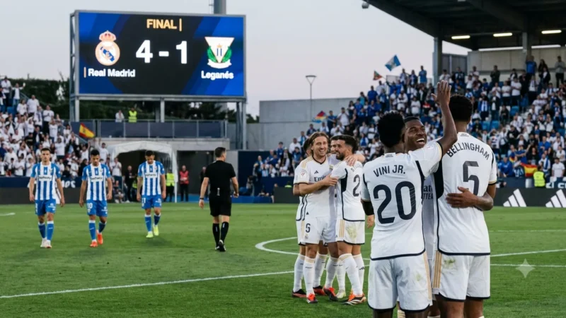 Real Madrid volta a golear, agora frente ao Leganés