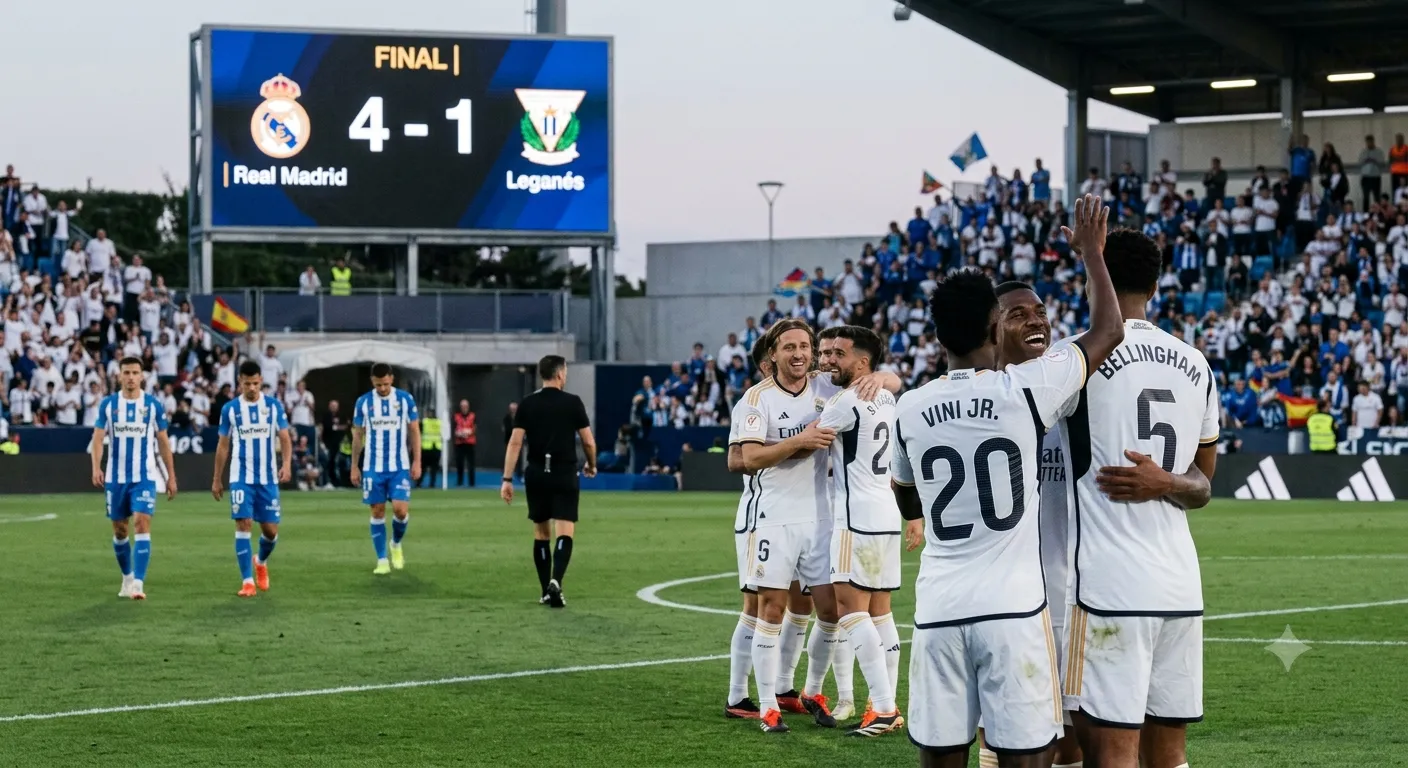 Real Madrid volta a golear, agora frente ao Leganés
