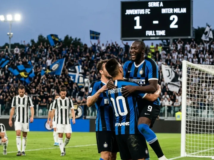 Inter vence a Juventus por 2-1