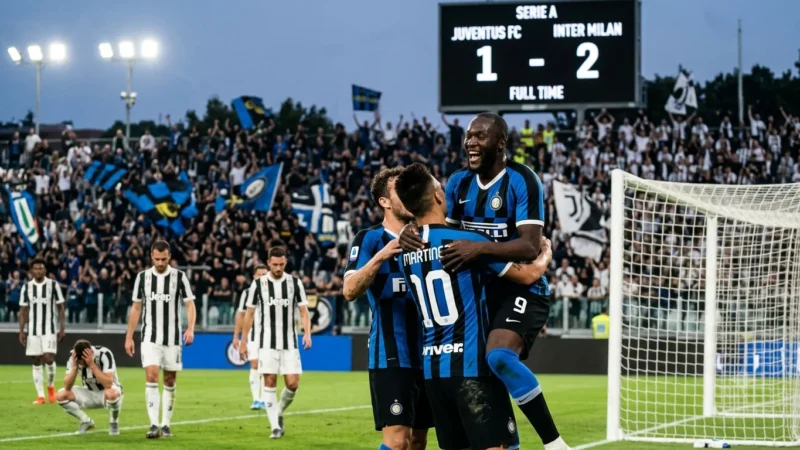 Inter vence a Juventus por 2-1