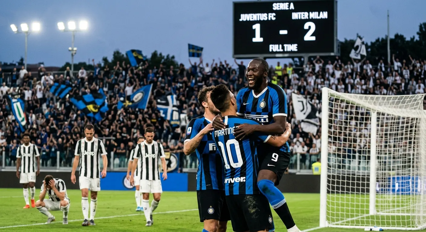 Inter vence a Juventus por 2-1