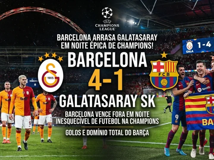 Barcelona vira o jogo em Istambul e goleia o Galatasaray