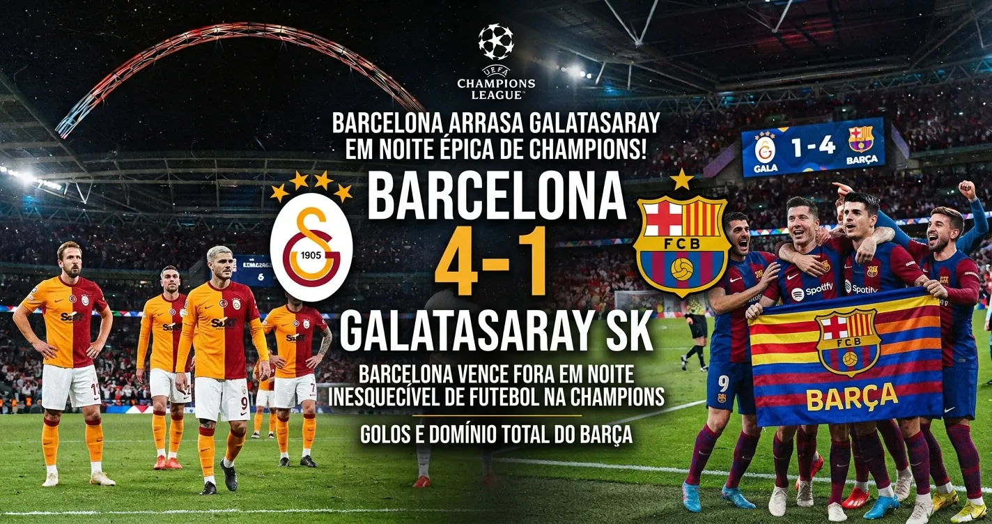Barcelona vira o jogo em Istambul e goleia o Galatasaray